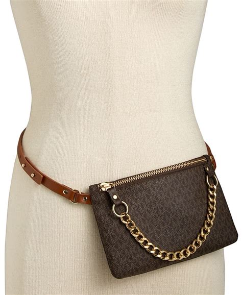 michael kors mk logo belt bag/fanny pack|michael kors crossbody fanny pack.